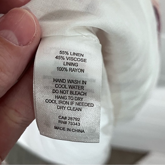 House Of Harlow 1960 Revolve Linen Floral Square Neck Midi Dress Size Medium - Picture 4 of 9